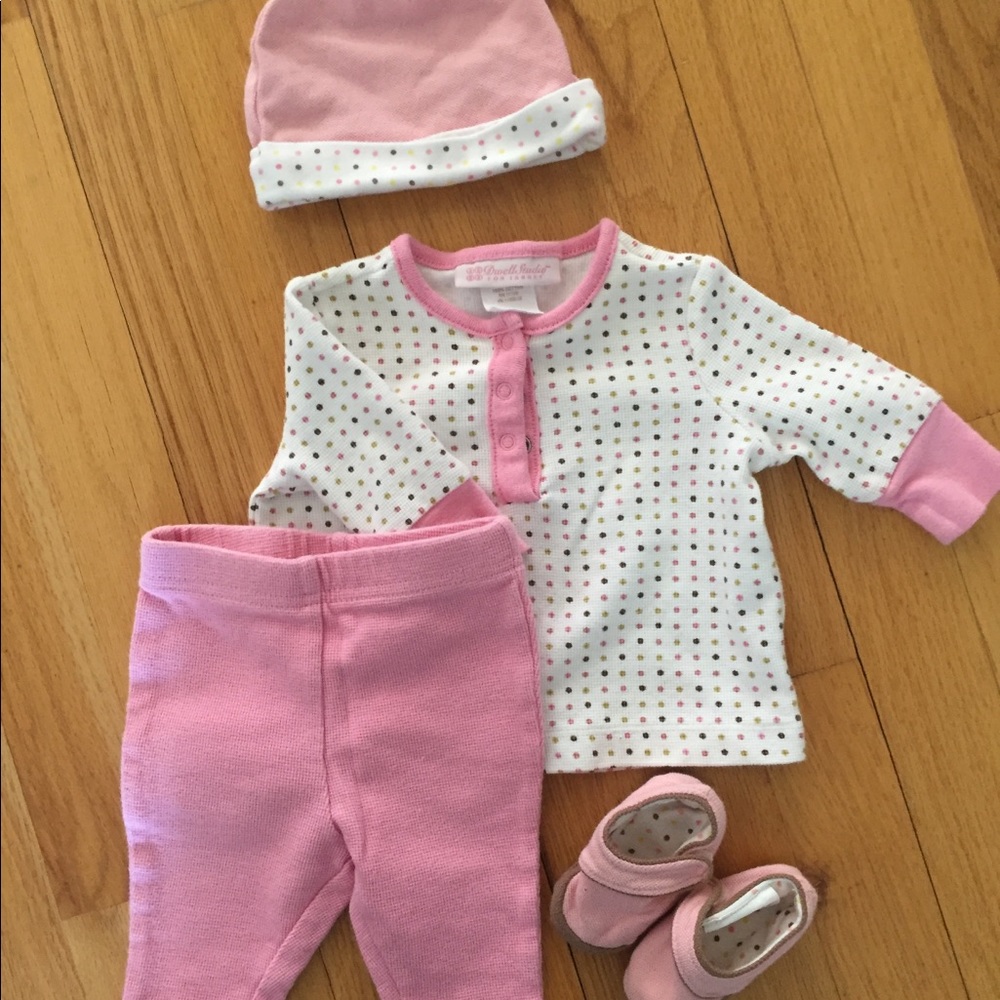 Pink dot set from Dwell Studio